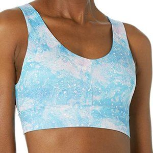 Juicy Couture Aurora Print Pastel Twist Back Sports Bra Sz Small